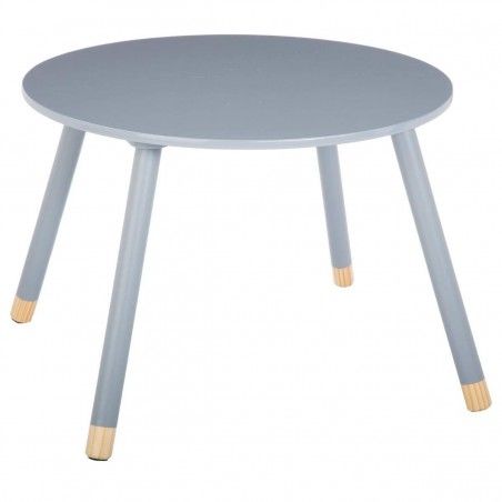 Table Douceur Gris + 2 Chaises Enfant Gris