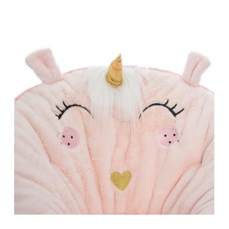 Fauteuil Enfant Pliant En Tissu Licorne Rose Atmosphera