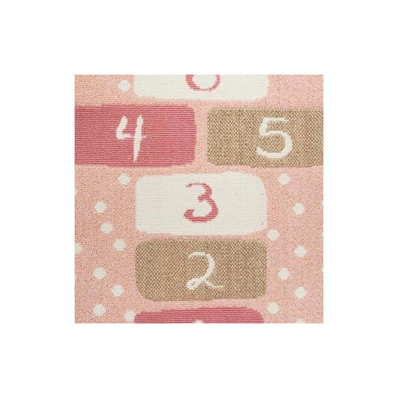Tapis De Chambre Marelle Fille Rose - Atmosphera For Kids