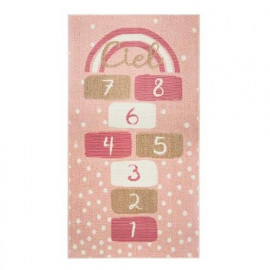 Tapis De Chambre Marelle Fille Rose - Atmosphera For Kids