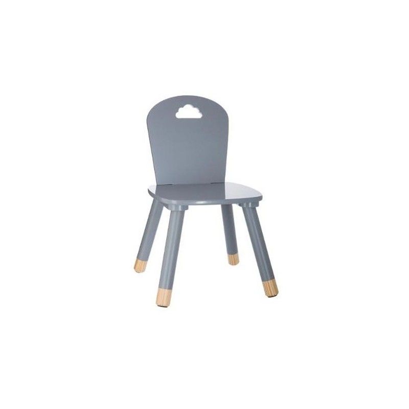Lot De 2 Chaises Enfant Grises Atmosphera