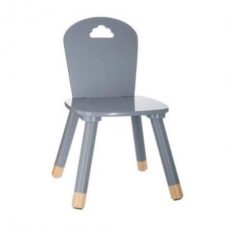 Lot De 2 Chaises Enfant Grises Atmosphera