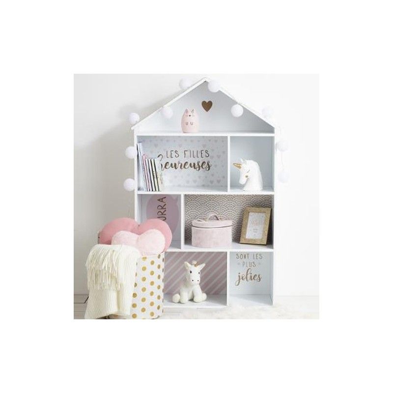 Meuble Maison 7 Cases Rose Atmosphera