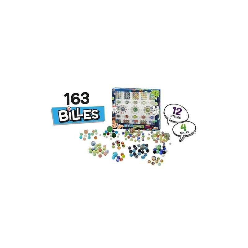 Coffret De Billes 163 Pièces Buki