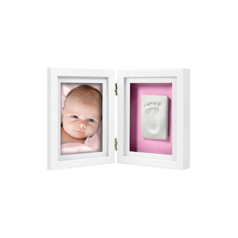 Cadre De Bureau Pour Empreinte De Bébé Blanc
