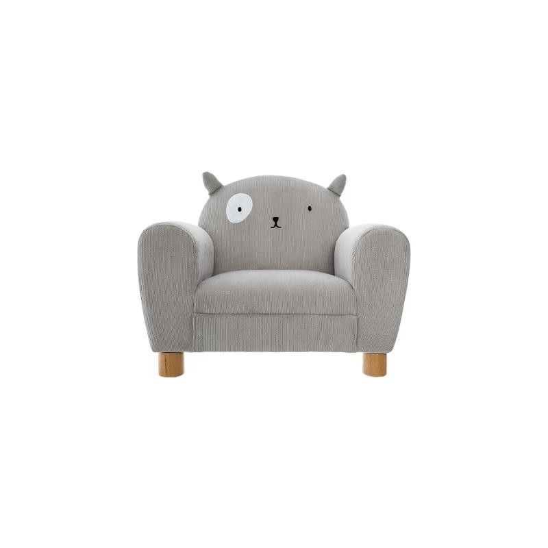 Fauteuil Pour Enfant avec Oreilles de Chat Gris Atmosphera For Kids