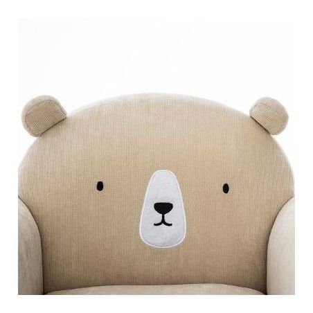 Fauteuil Pour Enfant avec Oreilles d'Ours Beige Atmosphera For Kids