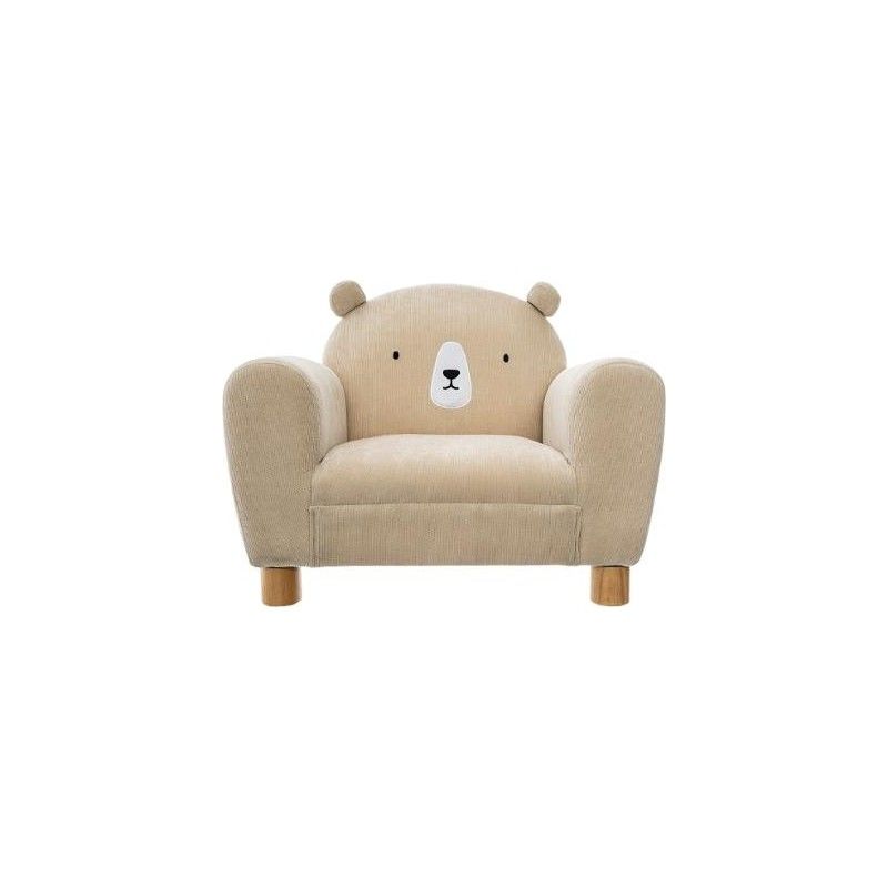 Fauteuil Pour Enfant avec Oreilles d'Ours Beige Atmosphera For Kids