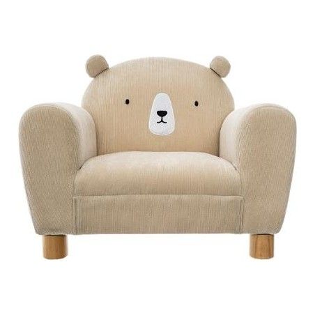 Fauteuil Pour Enfant avec Oreilles d'Ours Beige Atmosphera For Kids