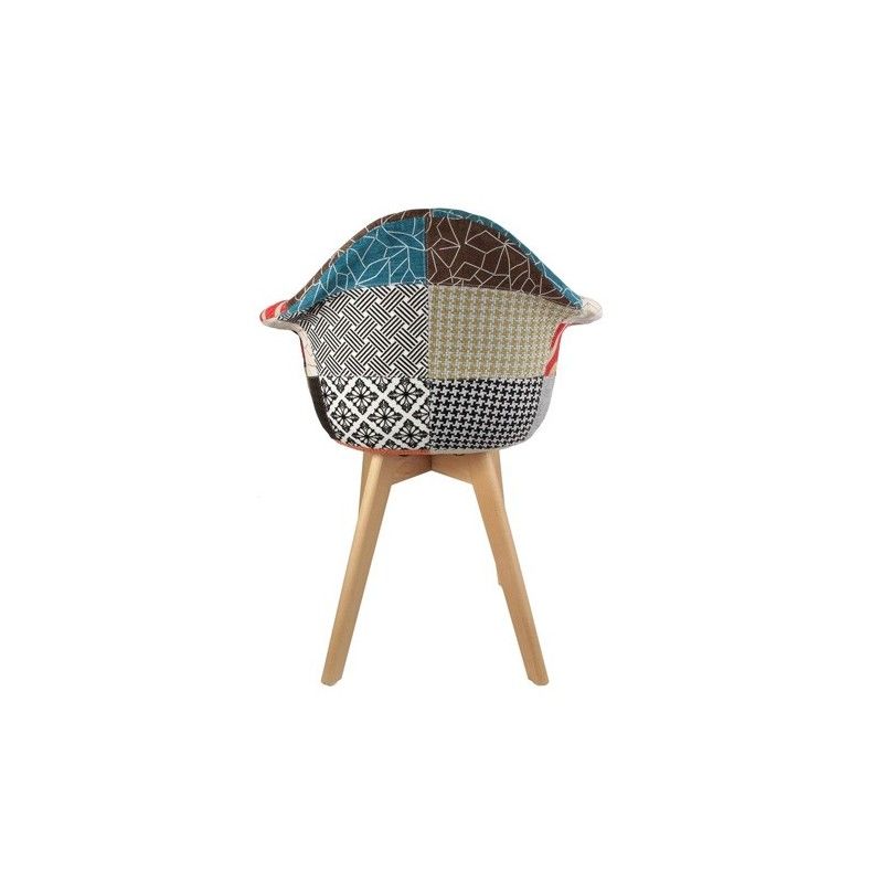 Fauteuil scandinave Patchwork The Home Deco Factory