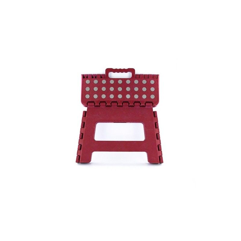 Marche pied - Tabouret Pliable Rouge 22X29