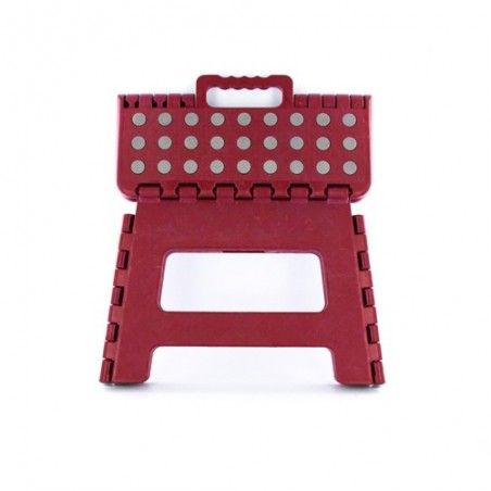 Marche pied - Tabouret Pliable Rouge 22X29