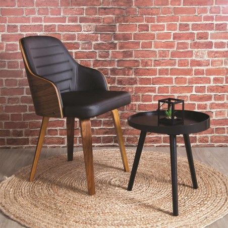 Chaise Retro Nash Noir Home Deco Factory