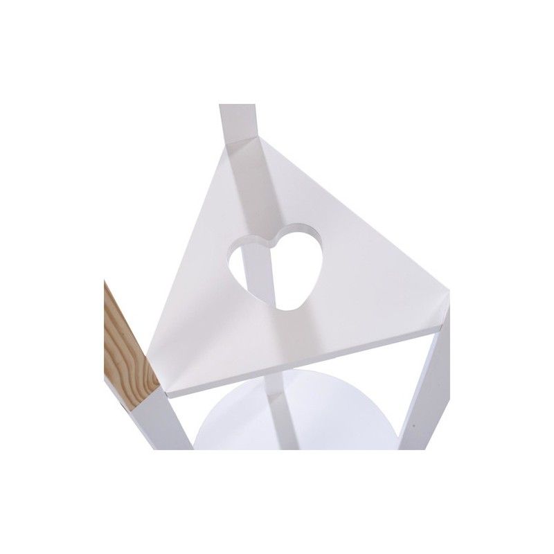 Porte-manteau enfant blanc en bois