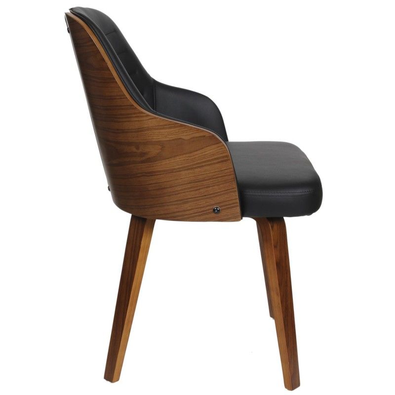 Chaise Retro Nash Noir Home Deco Factory