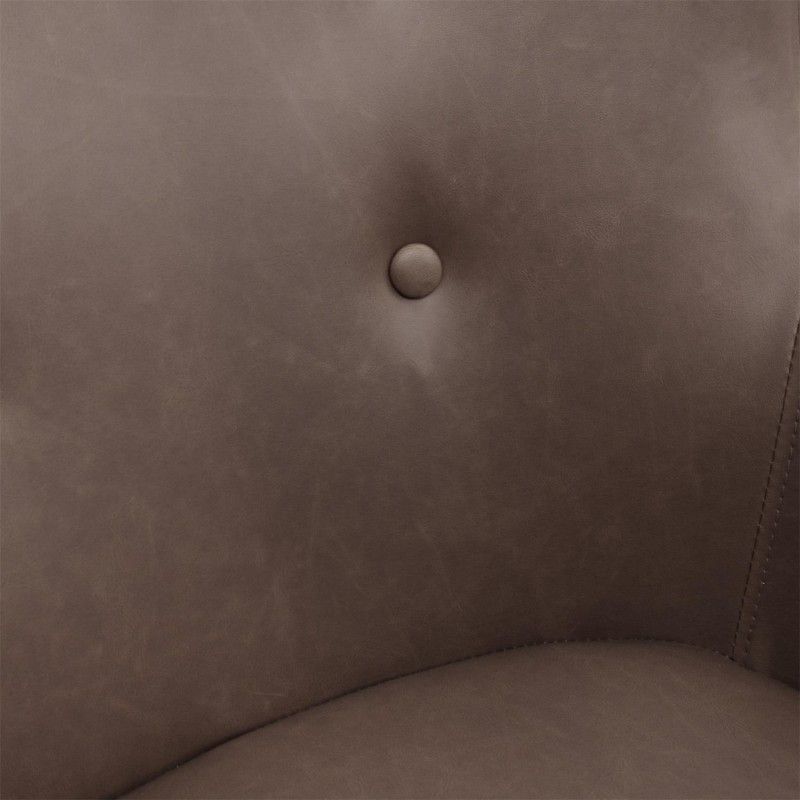 Fauteuil Helsinki PU Gris Home Deco Factory