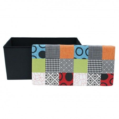 Coffre Banc Pliable Patchwork Home Deco Factory