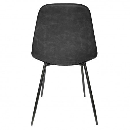 Chaise PU Amber Noir Home Deco Factory