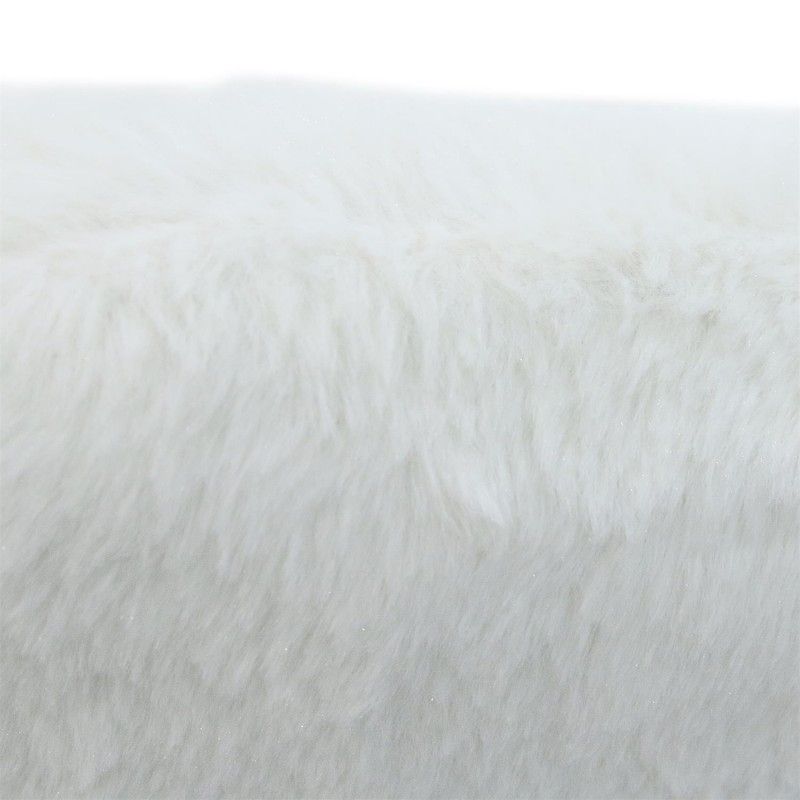 Fauteuil Helsinki Fourrure Blanc Home Deco Factory