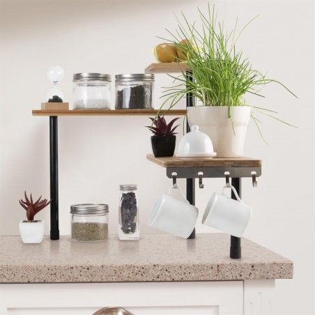 Étagère D'angle Modulable Bambou Home Deco Factory