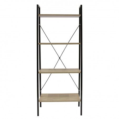 Etagère 4 Niveaux Metal Noir 60 Cm Home Deco Factory