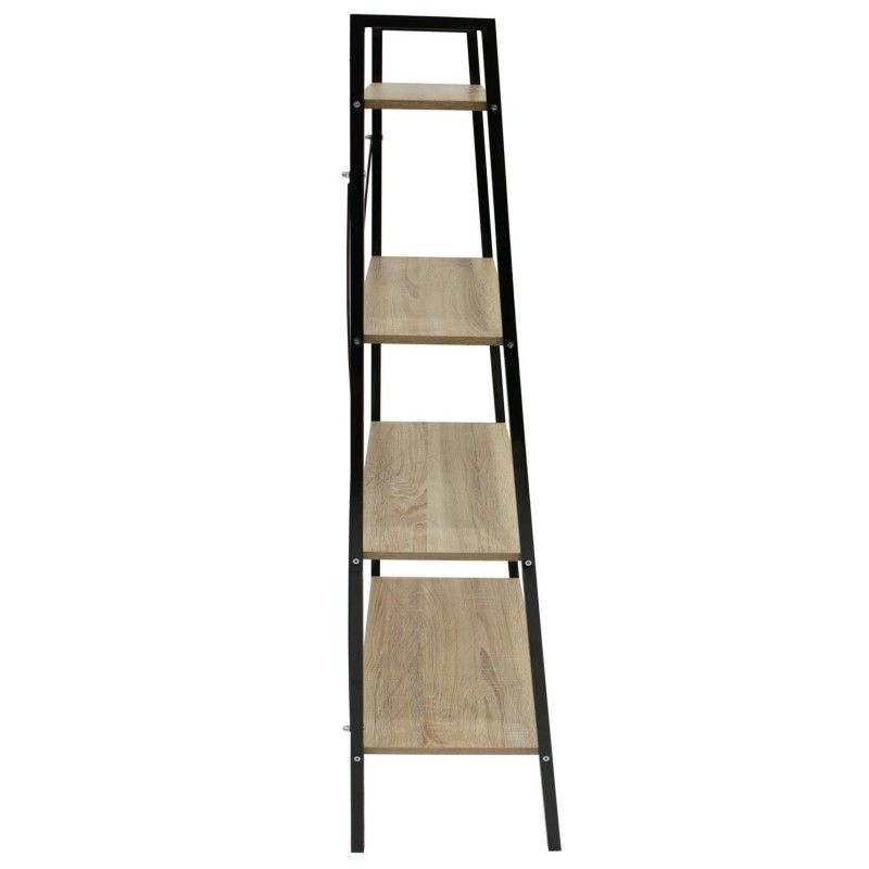 Etagère 4 Niveaux Metal Noir 60 Cm Home Deco Factory