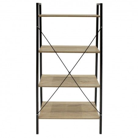 Etagère 4 Niveaux Metal Noir 60 Cm Home Deco Factory