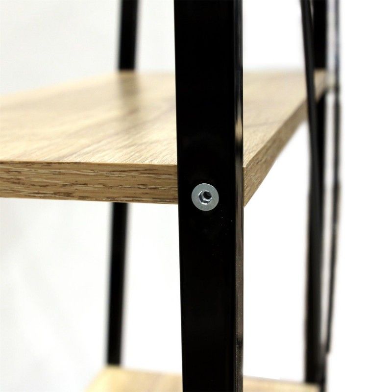 Etagère 4 Niveaux Metal Noir 60 Cm Home Deco Factory
