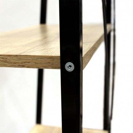 Etagère 4 Niveaux Metal Noir 60 Cm Home Deco Factory