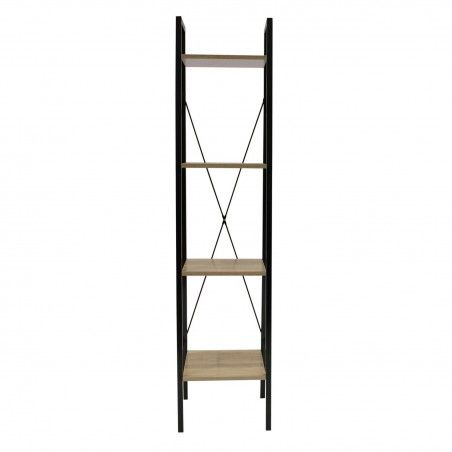 Etagère 4 Niveaux Metal Noir 34 Cm Home Deco Factory