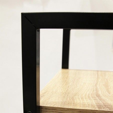 Etagère 4 Niveaux Metal Noir 34 Cm Home Deco Factory