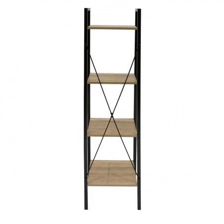 Etagère 4 Niveaux Metal Noir 34 Cm Home Deco Factory