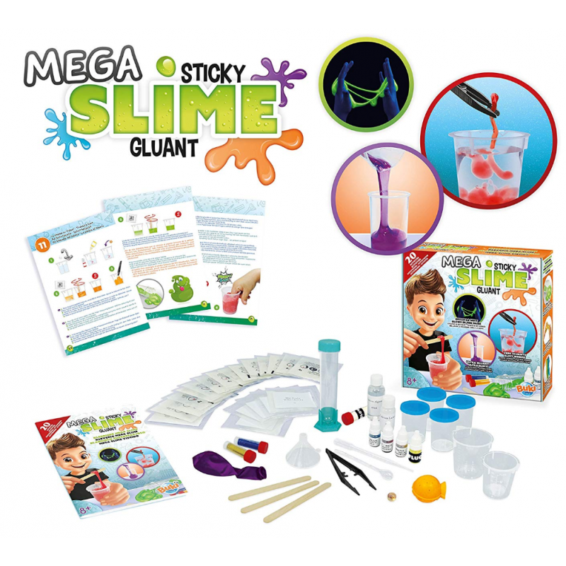 Méga Slime Gluant 20 activités Buki