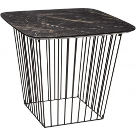 Lot De 2 Tables Appoint Gigognes Marble Noires Atmosphera 2