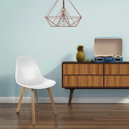 Chaise Scandinave Coque Blanche Home Deco Factory