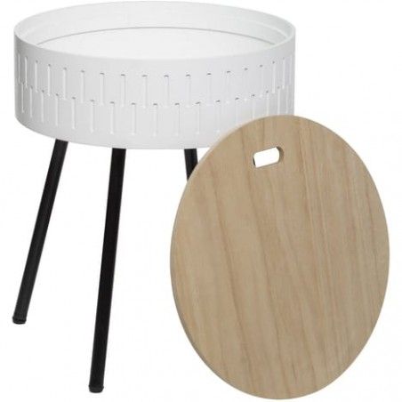 Table A Café Coffre Shiro Blanche Amosphera