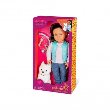 Poupée 46 cm Avec Chien Cassie Our generation
