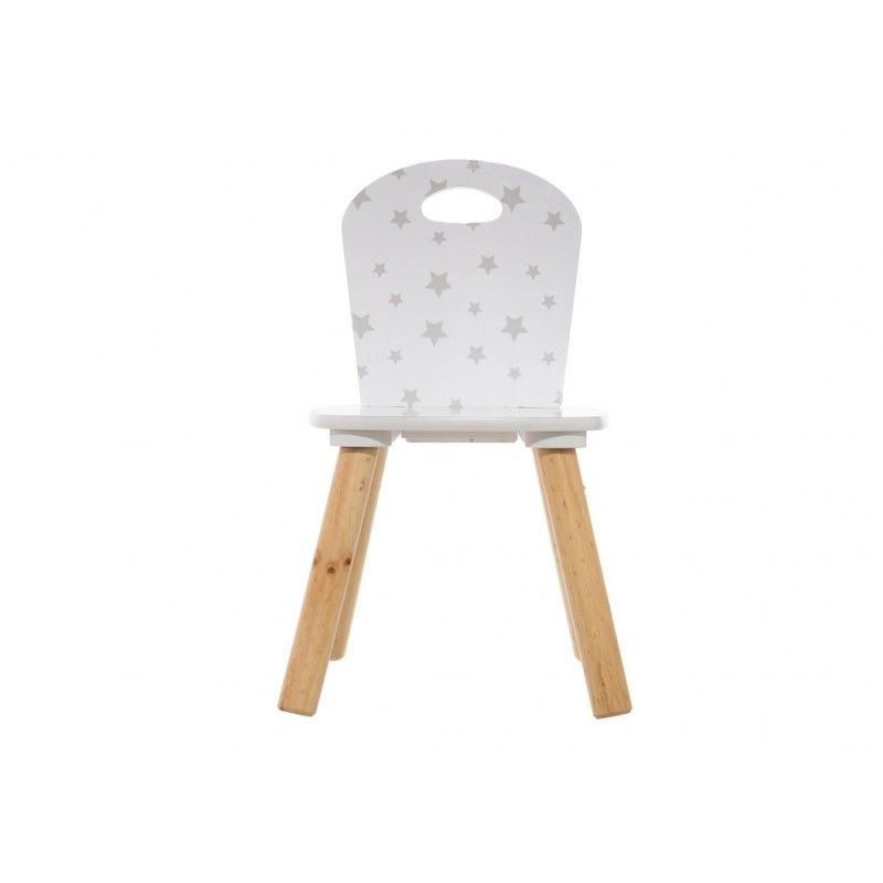 Chaise enfant douceur étoiles Blanc Atmosphera
