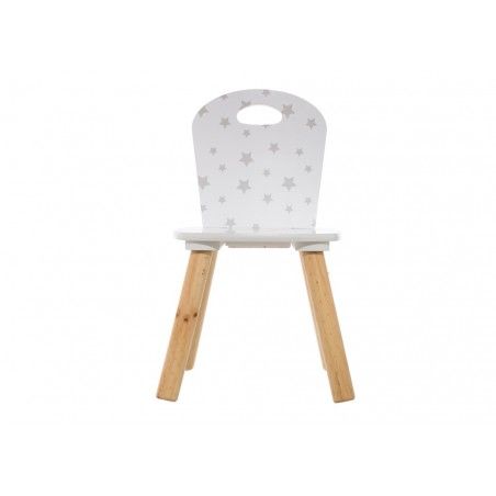 Chaise enfant douceur étoiles Blanc Atmosphera