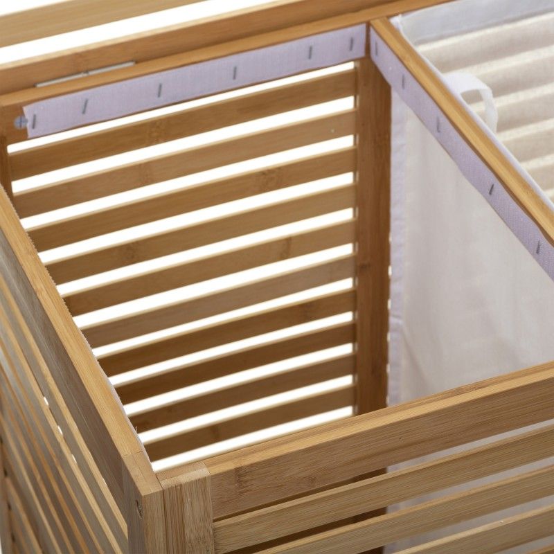 Panier Linge Double En Bambou Sicela Five