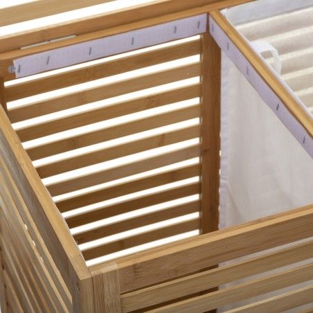Panier Linge Double En Bambou Sicela Five