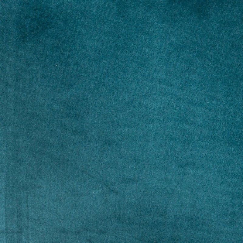 Fauteuil Velours Evan Bleu Canard Atmosphera