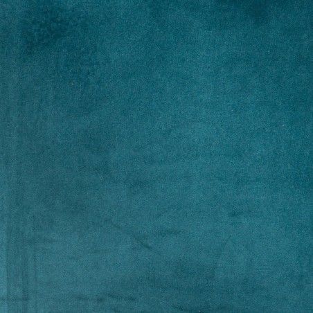 Fauteuil Velours Evan Bleu Canard Atmosphera