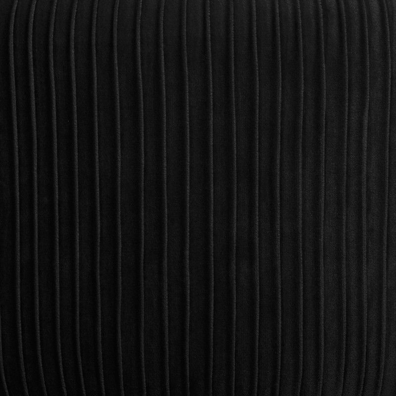 Fauteuil Velours Plisse Noir Solaro Atmosphera