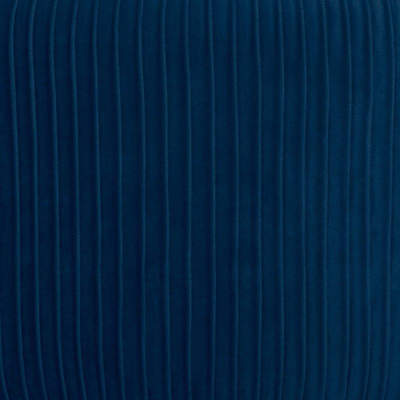 Fauteuil Velours Plisse Bleu Solaro Atmosphera