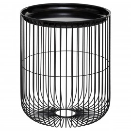 Lot De 2 Tables A Café Filaires Métal Noir Atmosphera 2