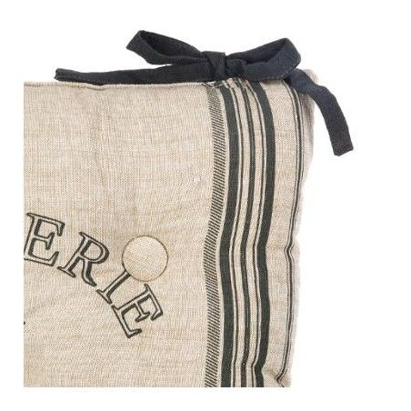 Lot De 6 Galettes De Chaises Bistrot Gris Atmosphera