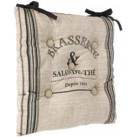 Lot De 6 Galettes De Chaises Bistrot Gris Atmosphera 2