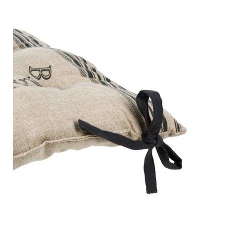 Lot De 6 Galettes De Chaises Bistrot Gris Atmosphera