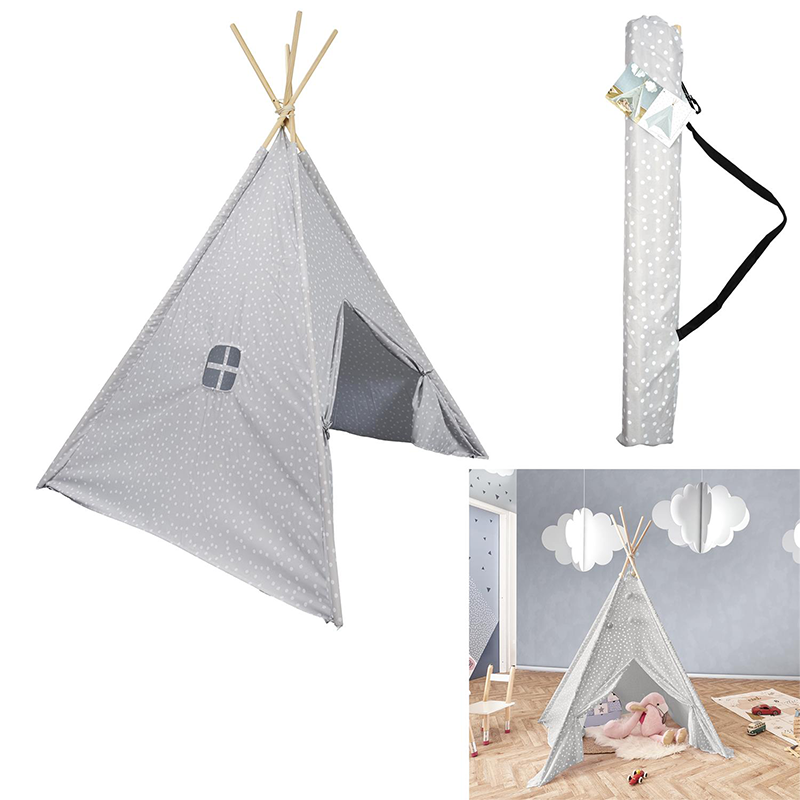 Tipi decoratif enfant Gris Home Deco Factory